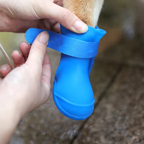 4 unidades de sapato de chuva à prova d'água para animais de estimação ouvidos