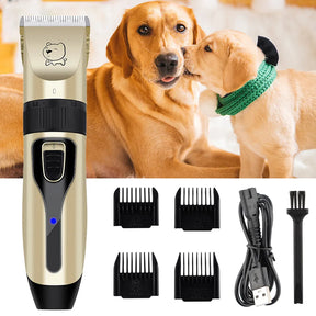 Dog Professional Hair Clipper Electrical Grooming Trimmer for Pets USB
